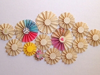 flickr harus paper celebration Folded Paper Flowers Wall Art